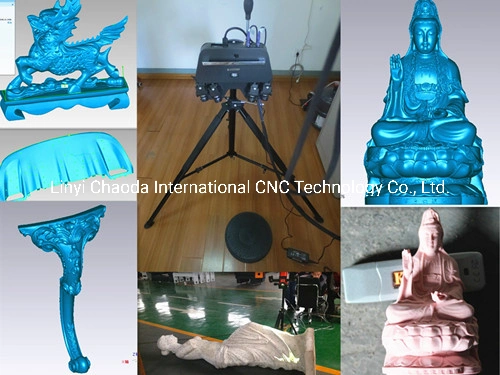 Multi Heads 5 Axis CNC Carving Machine Wood Statue Column 3D Rotary CNC