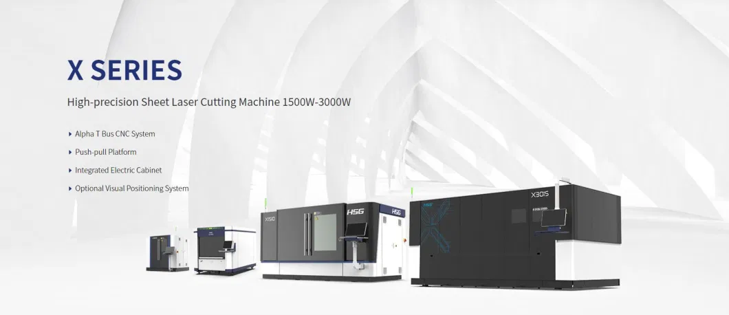 CNC Sheet Cutting Machine Fiber Laser Cutter for Iron/Steel/Ms/Ss/1500W/3000W Sheet