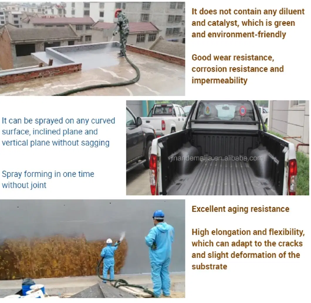 Professional Double Components Pneumatic Hydraulic Polyurea Polyurethane Foam Spray Machinery for Roof Wall Ground Waterproof