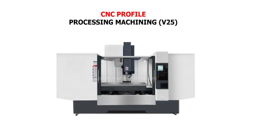 Vertical CNC Profile Processing Machine for Mould Making Used on Aluminum Copper Steel Profiles Cutting Milling Drilling Tapping V25