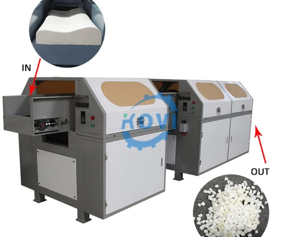 Automation Sponge PU Foam Shredder Crusher Foam Cutting Machine Foam Recycle Cutter for Fill Sofa Sponge CNC Cutting Machine Soap Sponge Cutting Machine