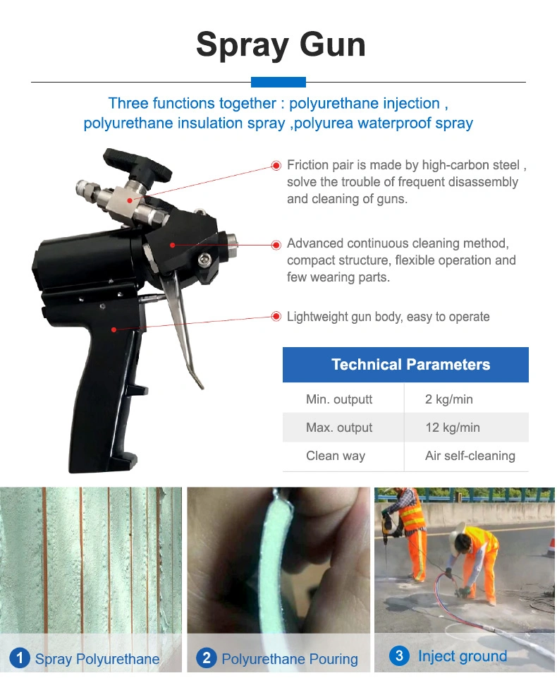 Double Components Polyurethane Cnmc-E3 Pneumatic Polyurethane Spray Foaming Machine