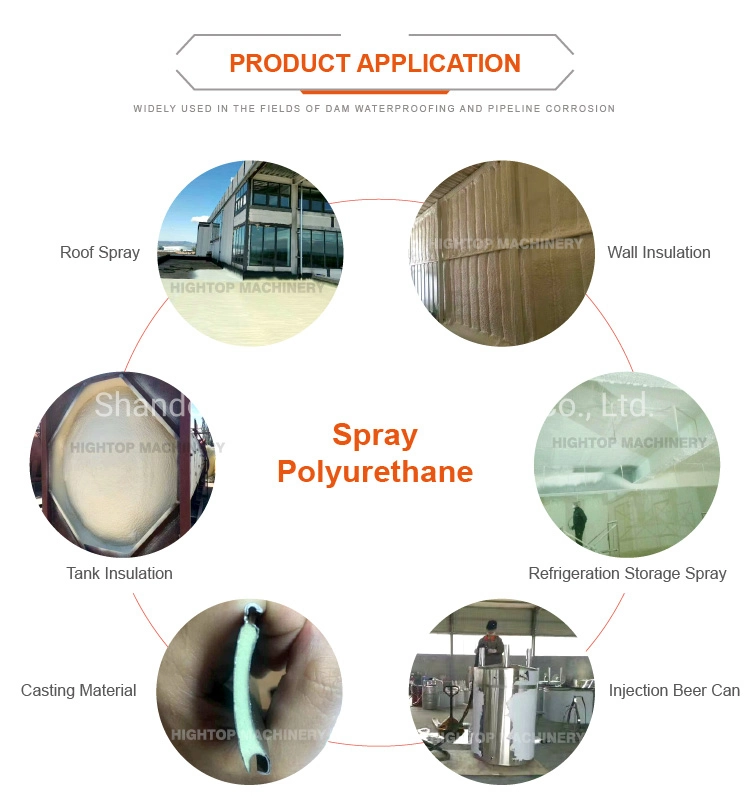 CE Certification Professional Double Components Pneumatic Polyurethane Polyurea Pressure Proportioner Foam Spray Machine for Roof Wall Building Insulation