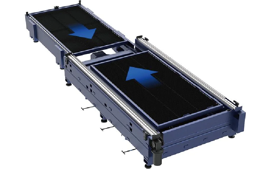 Hsg Laser Double Exchange Platforms Sheet &amp; Tube Laser Cutter 1500-6000W Price