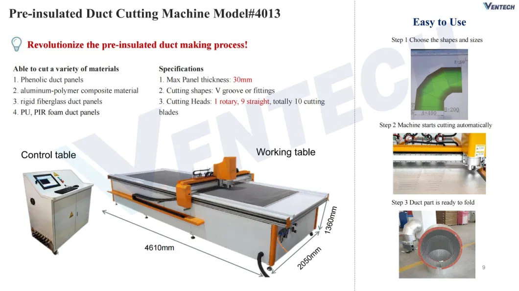 Cutting Machine Factory for PIR Insulation, Foam, Pi Duct Sheet Cutter