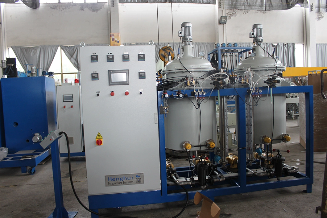 Two Mixing Head Continuous Glue Spray Edge Bonding Polyurethane Spray PU Foaming Machine