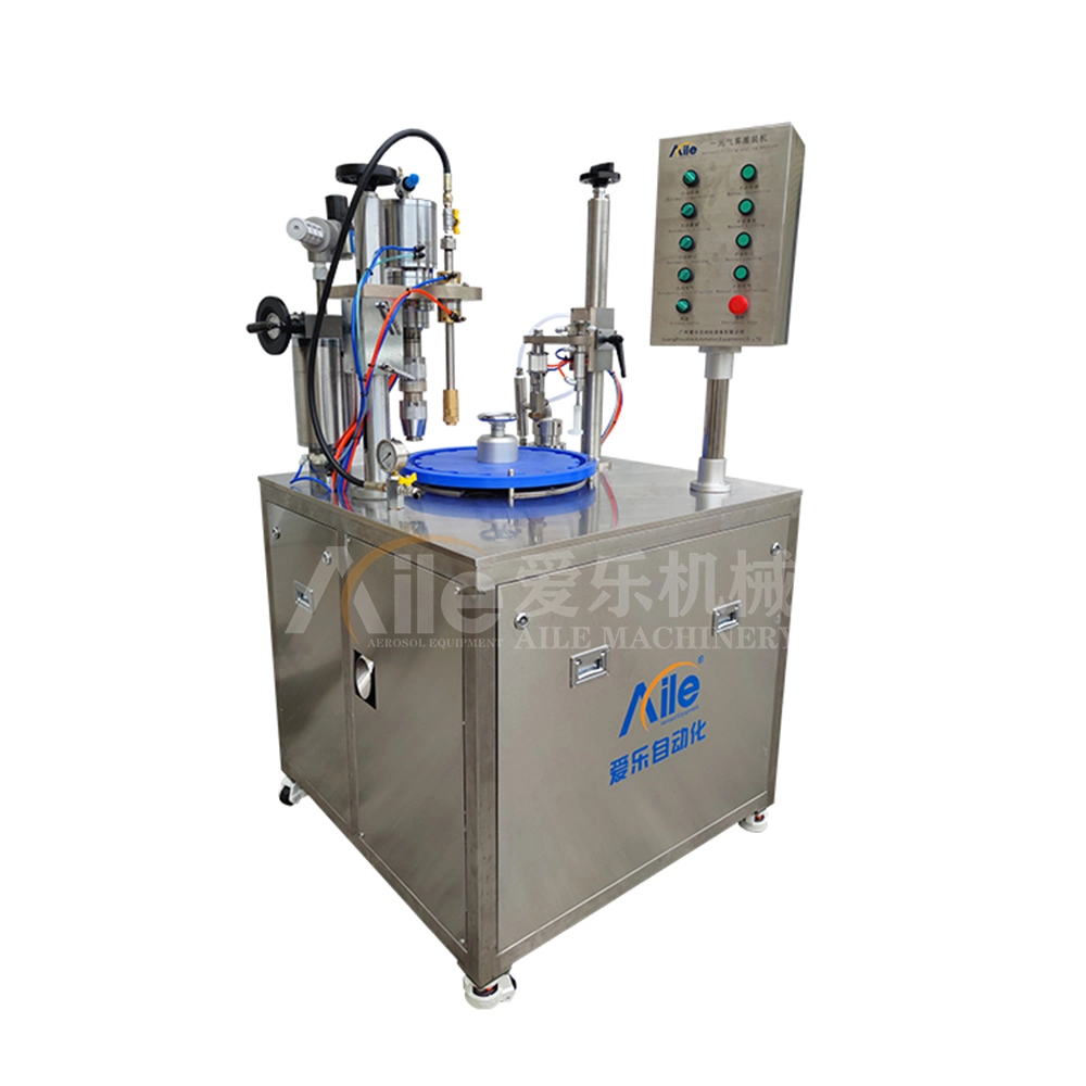 Aile Polyurethane Foam Body Deodorant Spray Aerosol Filling Crimping Machine