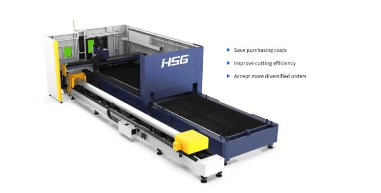 Metal Sheet and Tube Cutter 4000W with Double Platforms