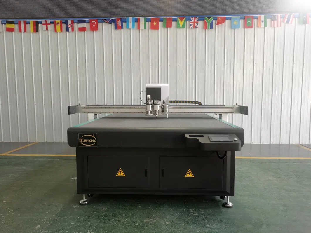 Automatic Printing Carpet Digital Oscillating Knife Cutting Machine with Camera Recognition