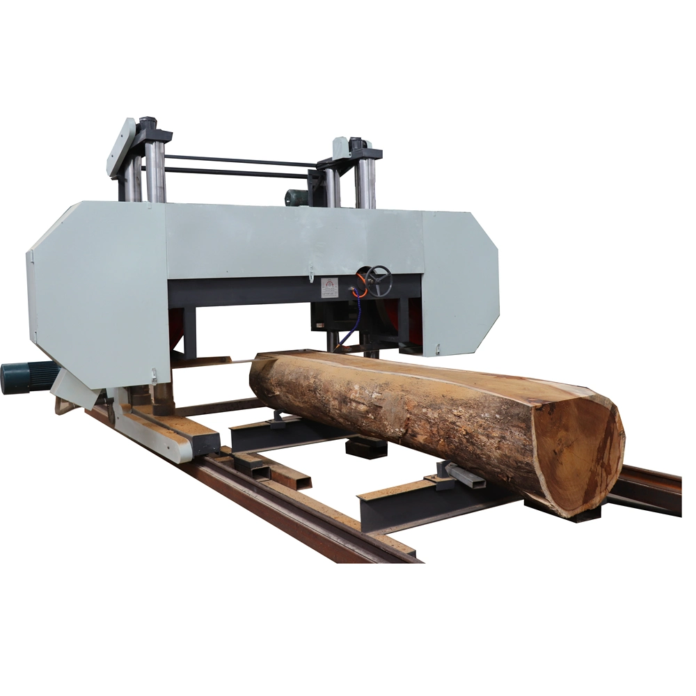 Sawmill World Heavy Duty Horizontal Band Saw Portable Bandsaw Woodworking Machinery Wood Logs Cutting Machine