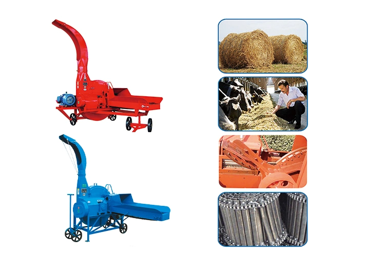 Movable Leaf Grass Crusher Chaff Cutting Machine for Animal Feed