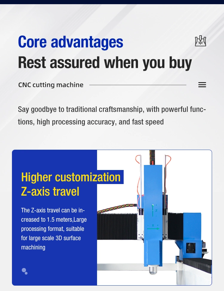 CNC Heightening Polylon SL1325 Router 3.0 Kw Three-Axis Four-Axis Five-Axis Router Foam Cutter