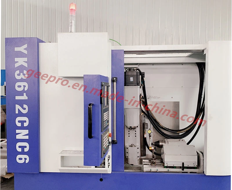 6axis CNC Vertical Gear Hobbing Machine for 1-4 Module Dia200mm Cutting