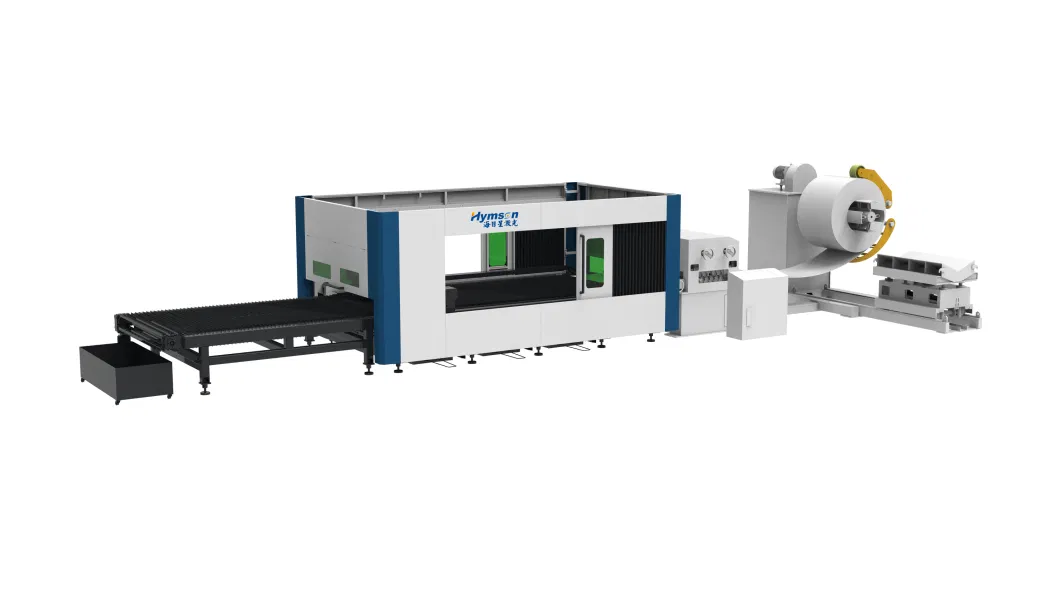 One-Step Solution for Metal Coil Cutting Fully Automatic Coil Laser Cutting Real-Time in-Line Coil Flexible Cutting Automatic Feeding System 3015 6025 OEM ODM