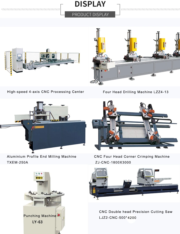 CNC Double Head Precision PVC Profile Cutter Saw Windows Doors Processing Machinery 500*4200 Making Equipment Aluminum Profile Cutting Machine