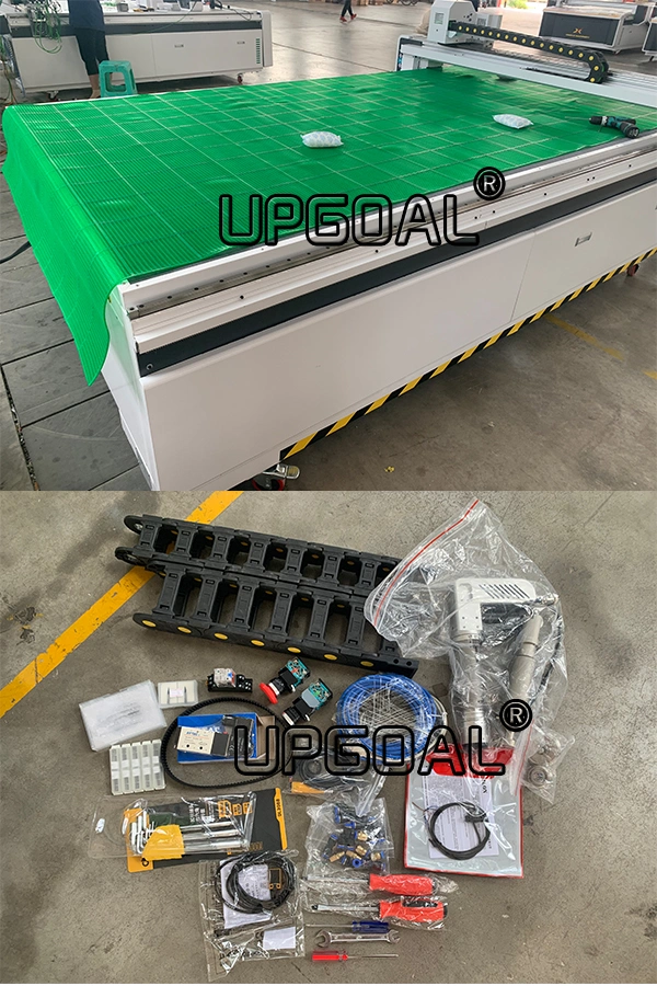 Paper Box Carton CNC Cutting Machine with Oscillating Knife /Creasing Wheel/Mark Pen