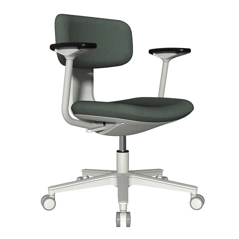 Sovan Office Chair Modern Moulded Seat and Back Foam in Grey Plastic Frame Multi-Color Fabric Conference Training Meeting Chair