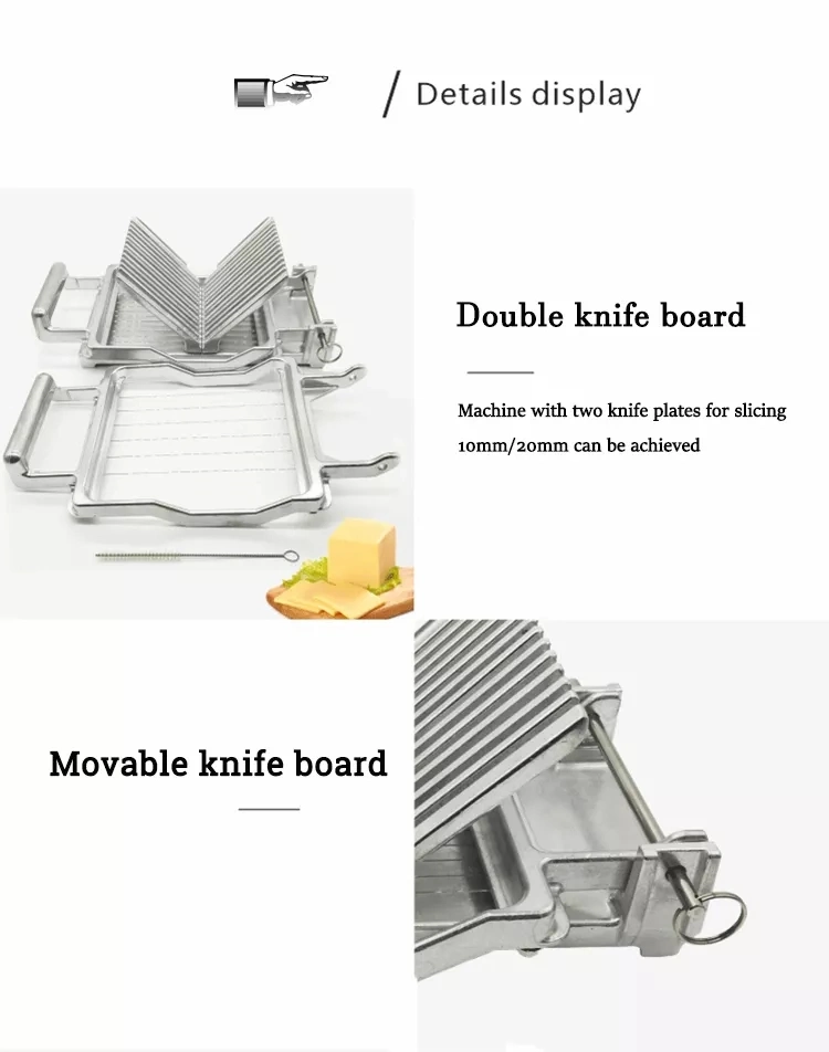 Best Sale Stainless Steel Handle Block Cheese Wire Slicer Cutter Board Kit Cheese Slicing Machine