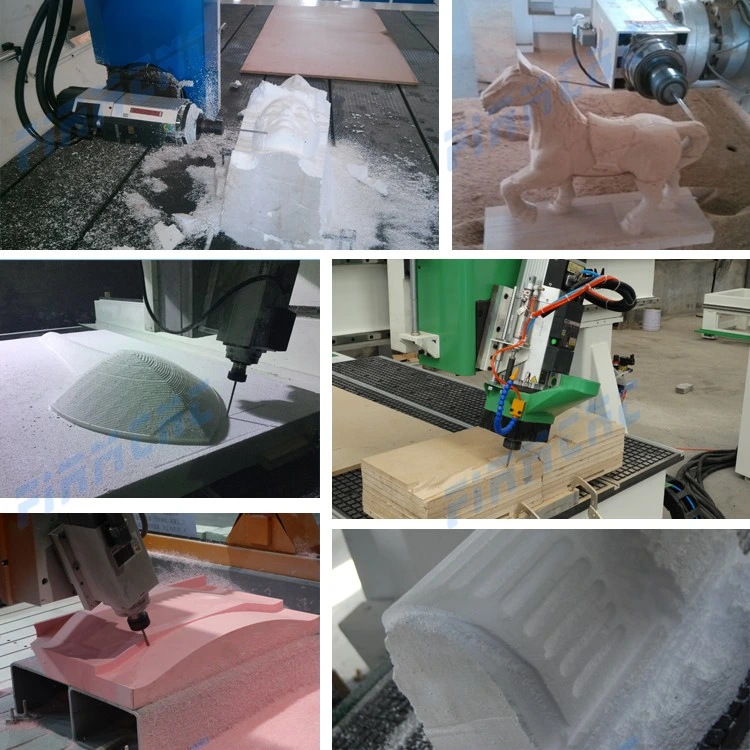 Professional EVA Foam Cutting Machine 4 Axis CNC Router