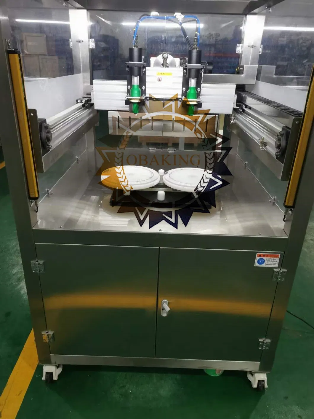 Fully Automatic Cake Cutting Machine, Dedicated for Food Cutting, Mousse Cake Continuous Cutting and Paper Insertion Production Line Ultrasonic Cutter CE