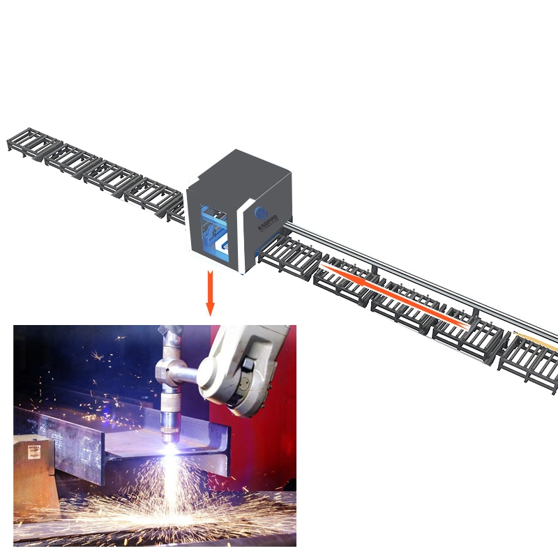 Plasma Flame Gas H Beam H-Beam Steel Profile CNC Cutting Machine Robot for Beveling Grooving