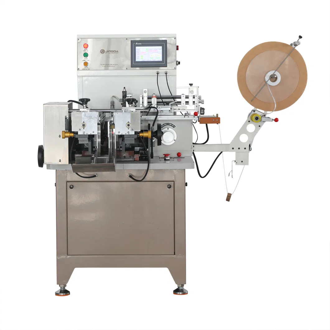 High Speed Fully Automatic Satin Ribbon Label Cutting and Folding Machine