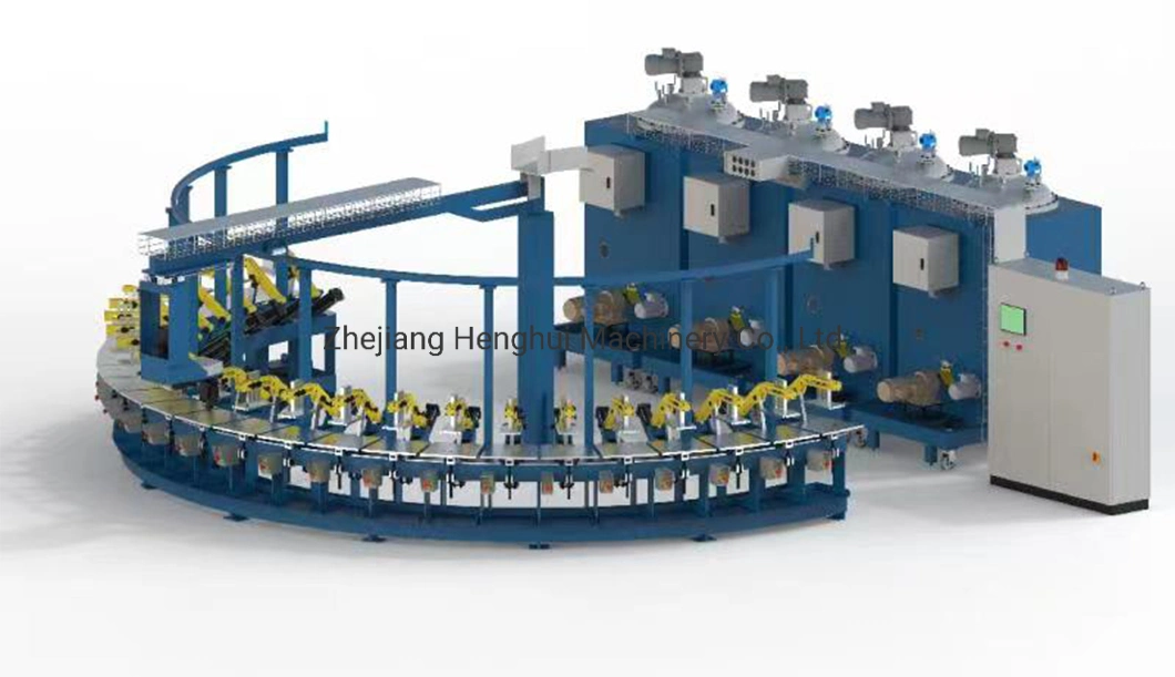 CE Certified Banana Shape Smal Batch Automatic Spraying PU Foam Production Machine