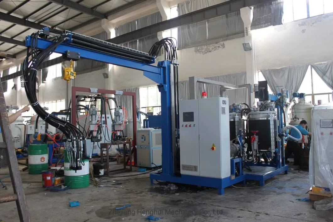 Steering Wheel PU Polyurethane Injection Molding Three Component High Pressure Foam Making Foaming Machine