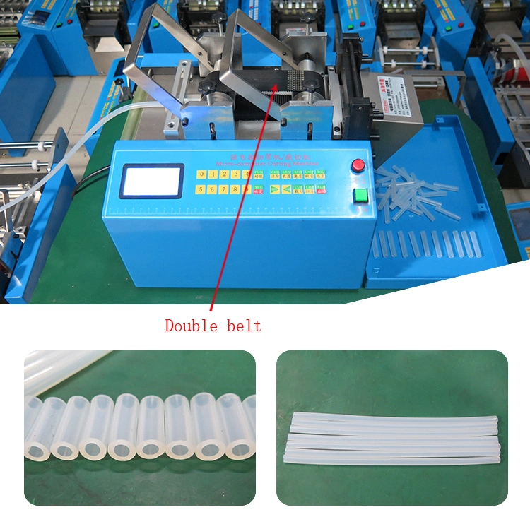 Automatic Hot Cold Knife Nylon Webbing Ribbon Fabric Cutter Elastic Rubber Band Tape Cutting Machine