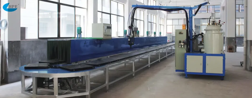 Industrial Continous Oval Ring Automatic Spraying Polyurethane PU Foam Making Machine