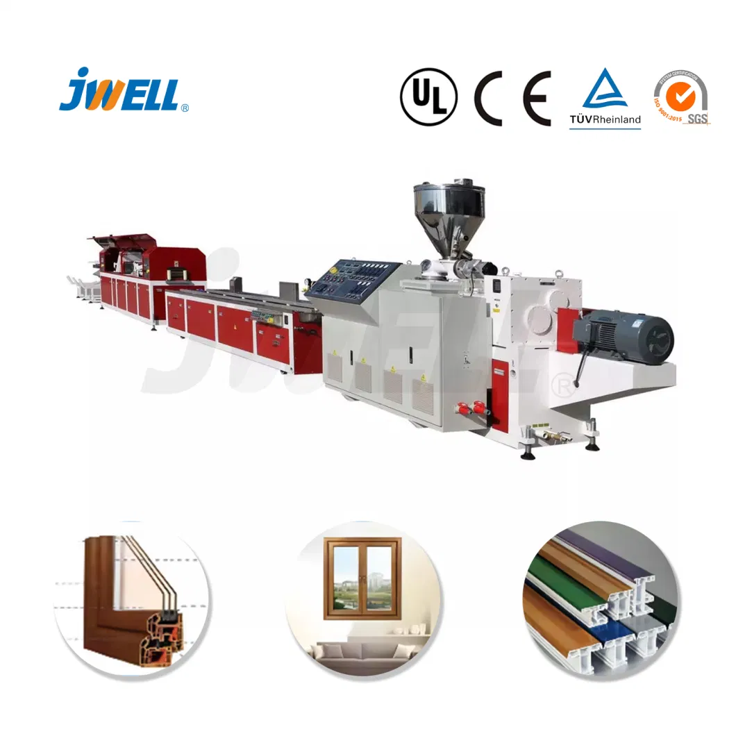 Jwell Wood-Plastic Composite Window/Fence/Pedal/Decking/Pipe/Sheet/Plate/Flooring/Edge Banding/PS Frame/Wall Panel/Door/Ceiling/PVC Strip Plastic Machine