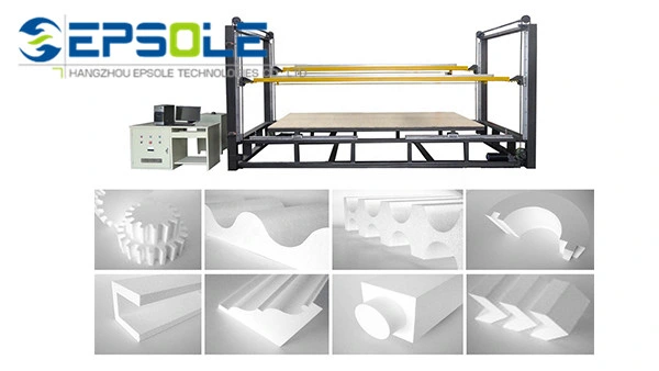Vertical Insulation Foam Panel Styrofoam Block CNC Cutter