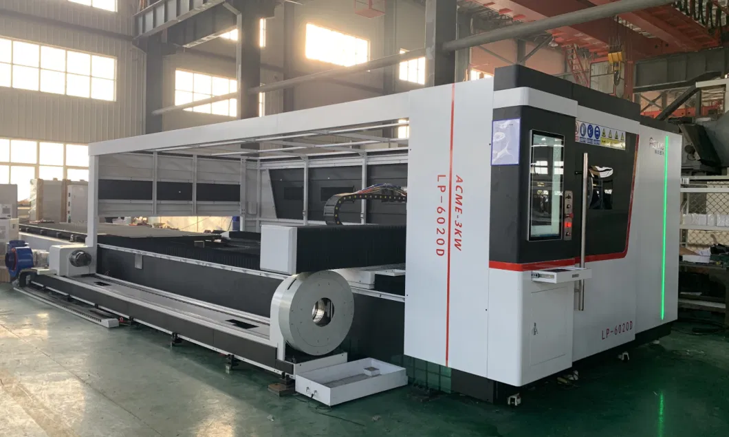 Long Service Life Double Table Fiber Laser Cutting Metal Sheet &amp; Pipe Machine