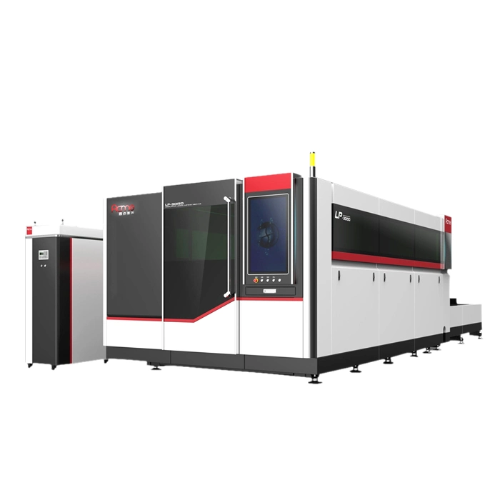 Long Service Life Exchange Table Fiber Laser Cutting Sheet Machine with Full Cover