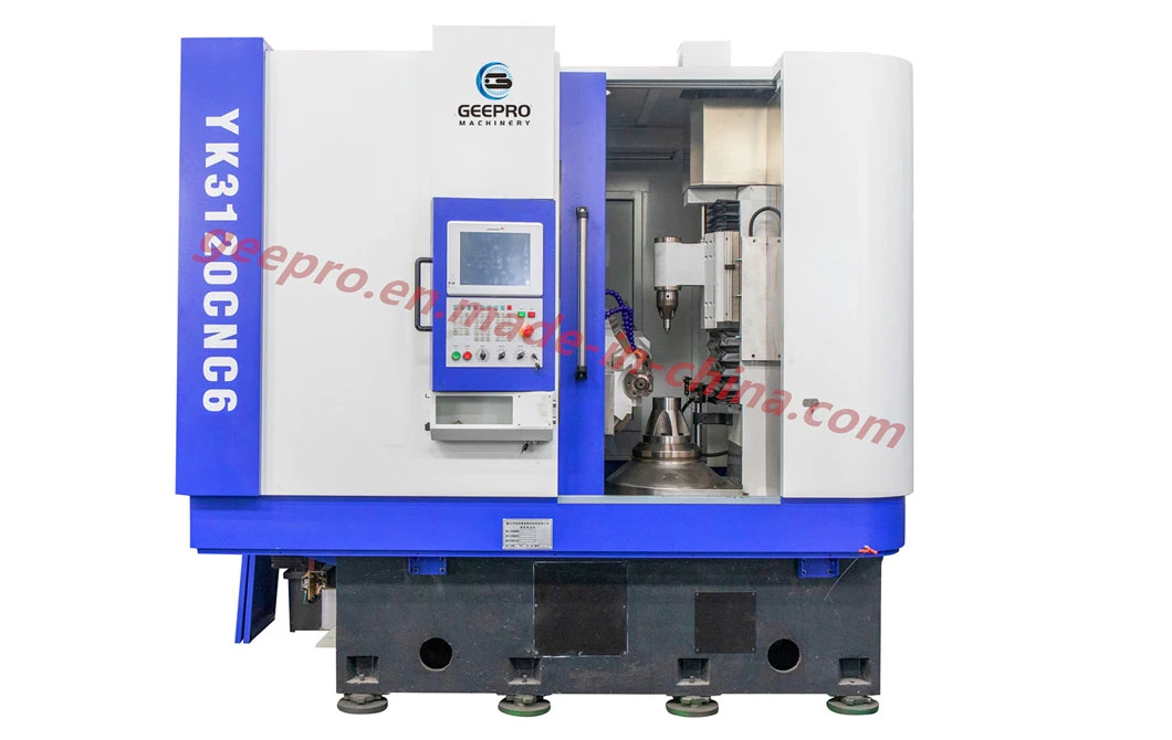 Stock 5/6axis CNC Vertical Gear Hobbing Machine for 1-4 Module 100-320mm Dia Cutting