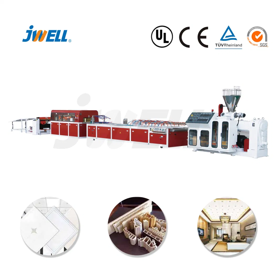 Jwell Wood-Plastic Composite Window/Fence/Pedal/Decking/Pipe/Sheet/Plate/Flooring/Edge Banding/PS Frame/Wall Panel/Door/Ceiling/PVC Strip Plastic Machine