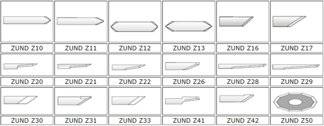 Carburo De Tungsteno Cuchilla Tungsten Carbide Foam Cutting Knife Vibration Cutter Z16 Z17 Z30 Z33