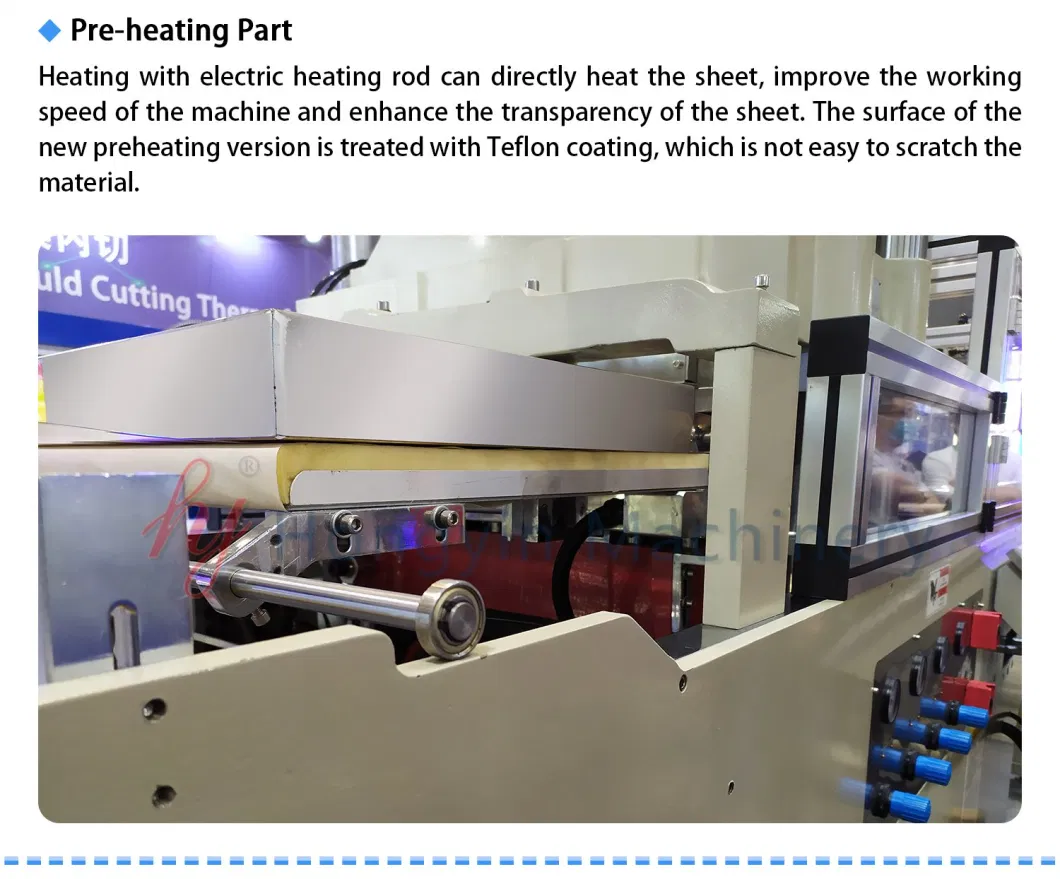 Automatic Plastic Tray Forming Plastic Polystyrene Thermoforming Machine of in-Mould Cutting Process