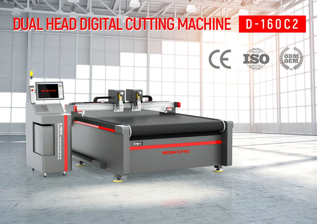 Digital Cutting Machine Dual Head for Leather Fabric