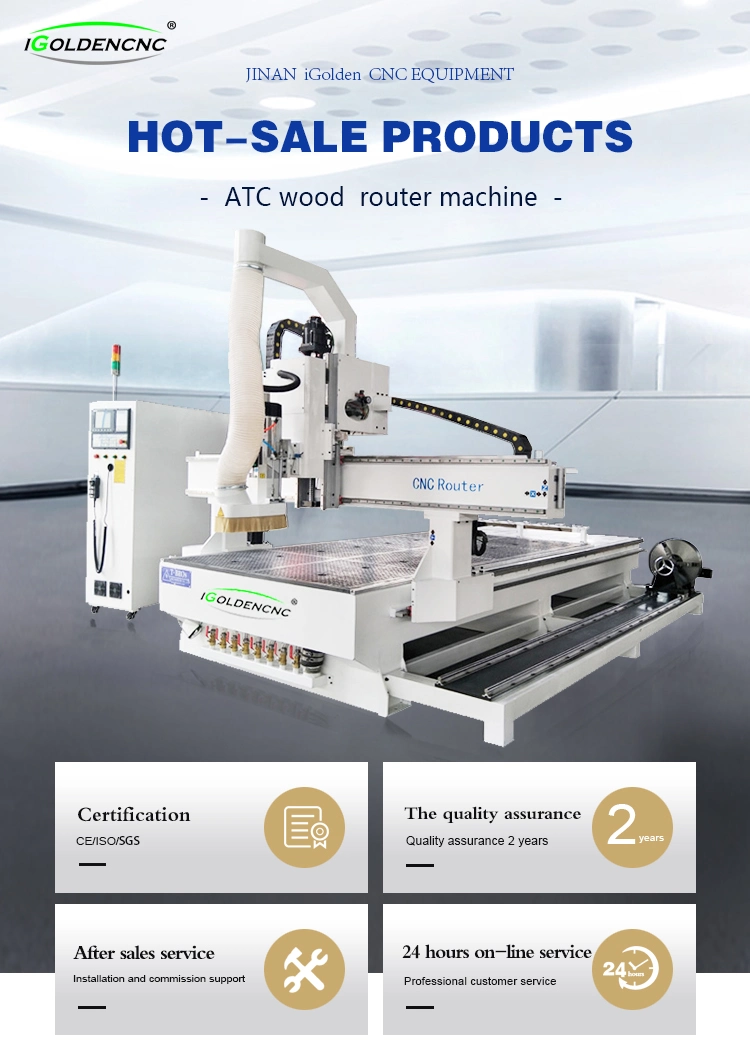 4&prime;x8&prime; CNC Router with Dust Vacuum for Cutting Insulation Foam Fiberglass Aluminium Sheet Atc 1325 CNC Router Woodworking Machine