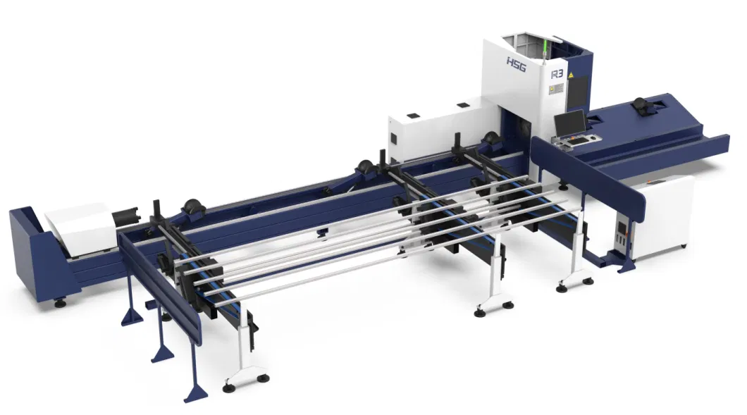 Fiber Laser Cutting Machine for Sheet Metal 6m / 12m Long Tube