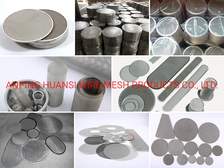 Spot-Welded/Covered-Edge Multi-Layer Wire Mesh Filter Discs