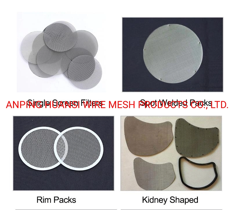 Spot-Welded/Covered-Edge Multi-Layer Wire Mesh Filter Discs