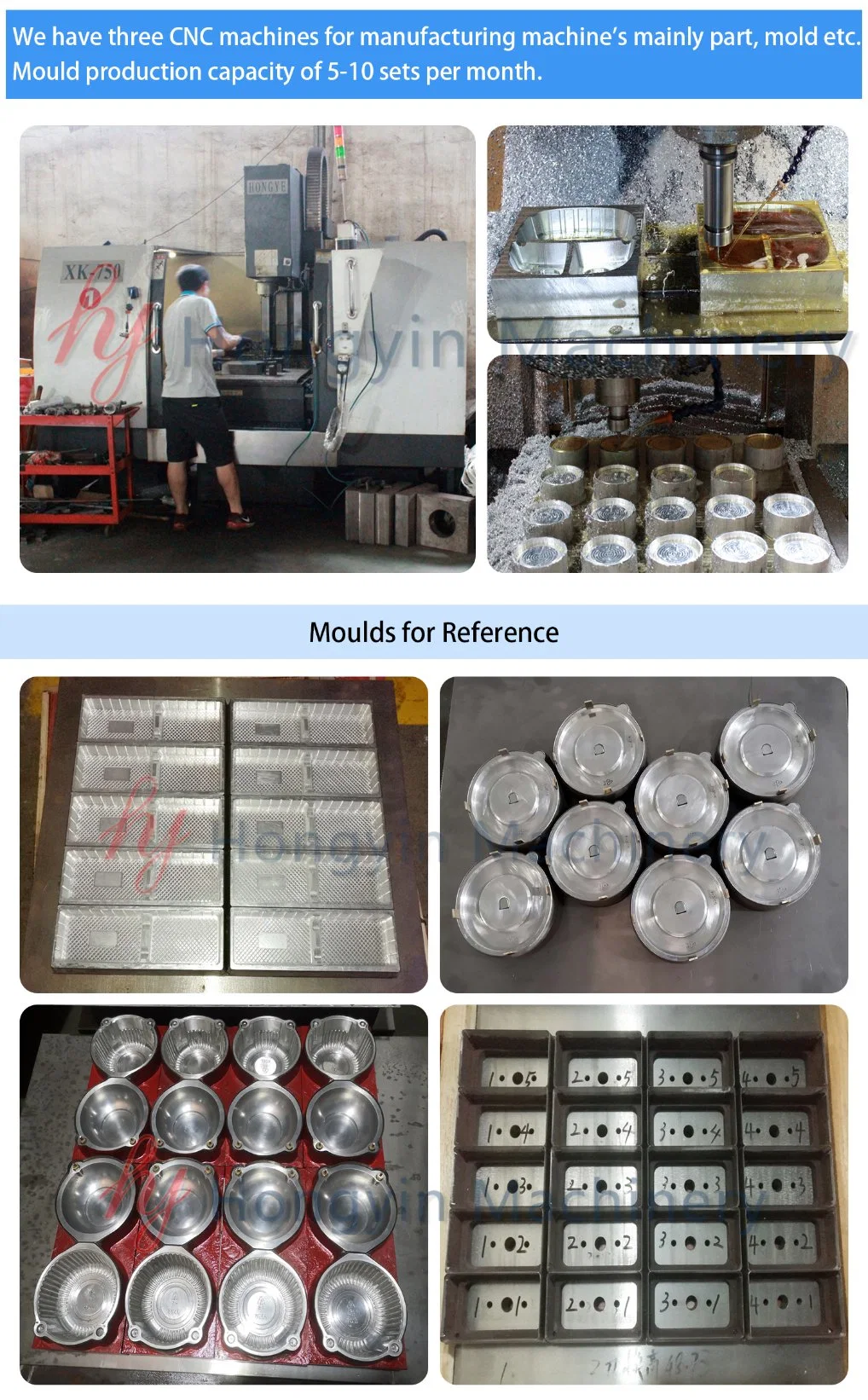 Automatic Plastic Tray Forming Plastic Polystyrene Thermoforming Machine of in-Mould Cutting Process