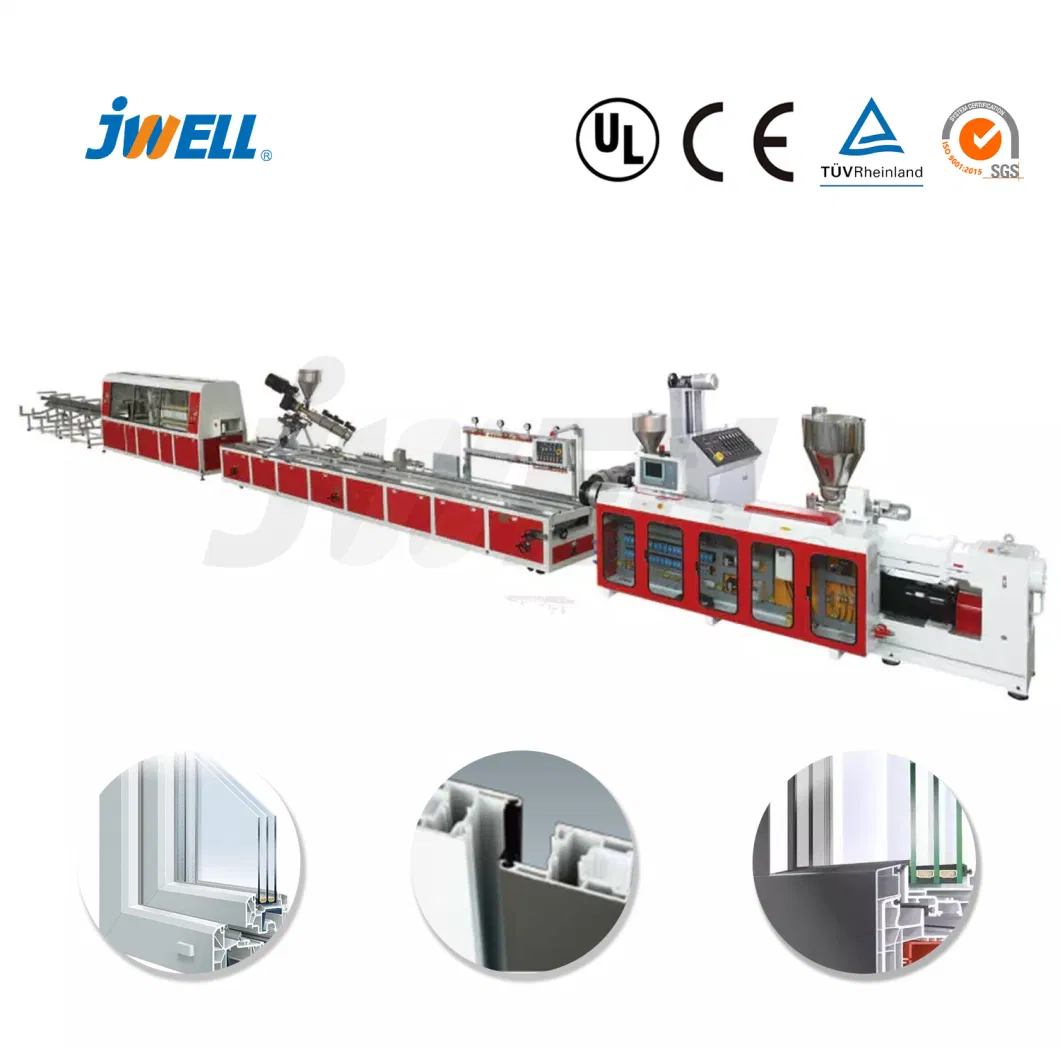 Jwell Wood-Plastic Composite Window/Fence/Pedal/Decking/Pipe/Sheet/Plate/Flooring/Edge Banding/PS Frame/Wall Panel/Door/Ceiling/PVC Strip Plastic Machine