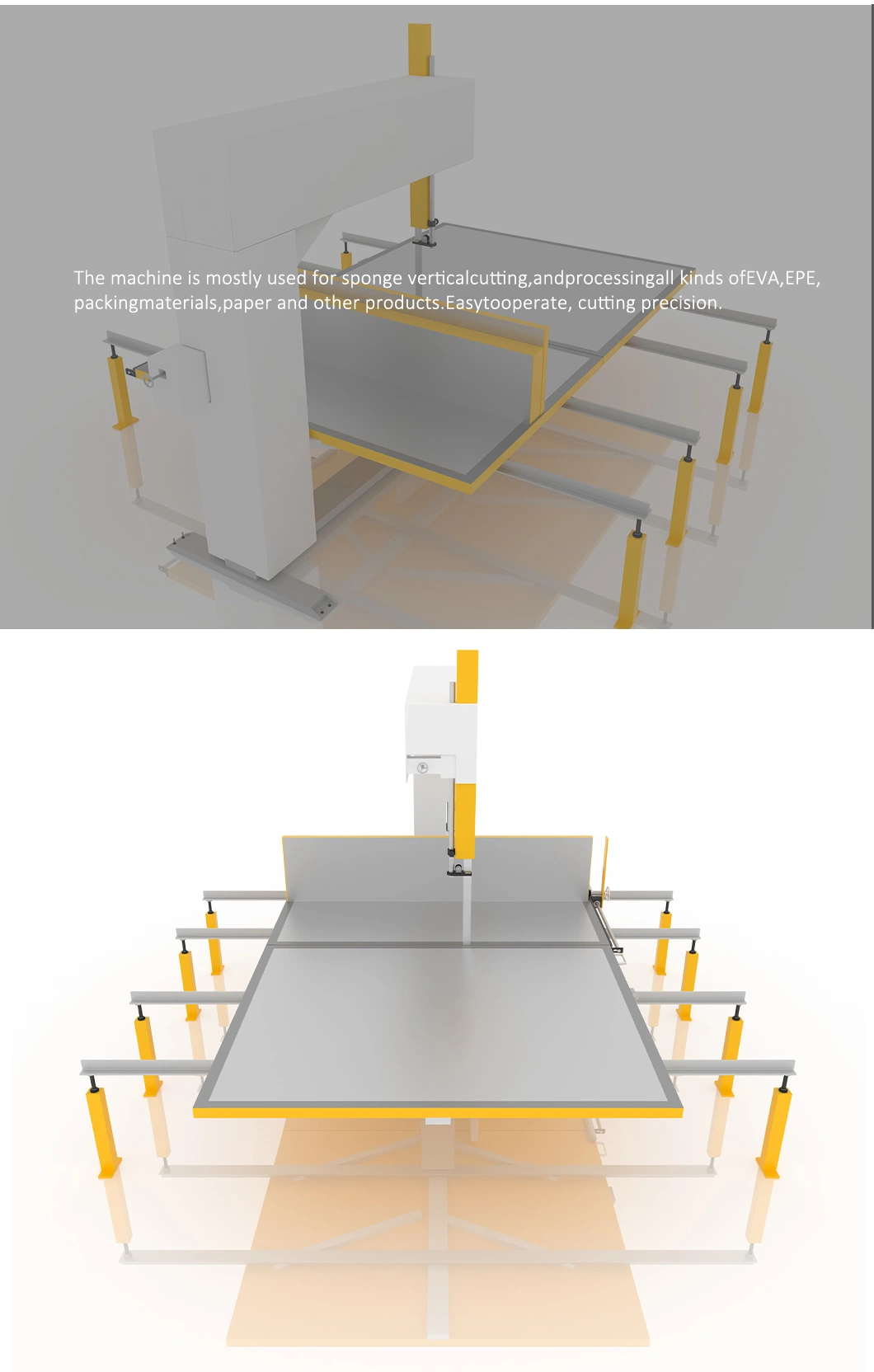 Vertical Sponge Foam Cutting Machine for Mattress Sofa Furniture Factory