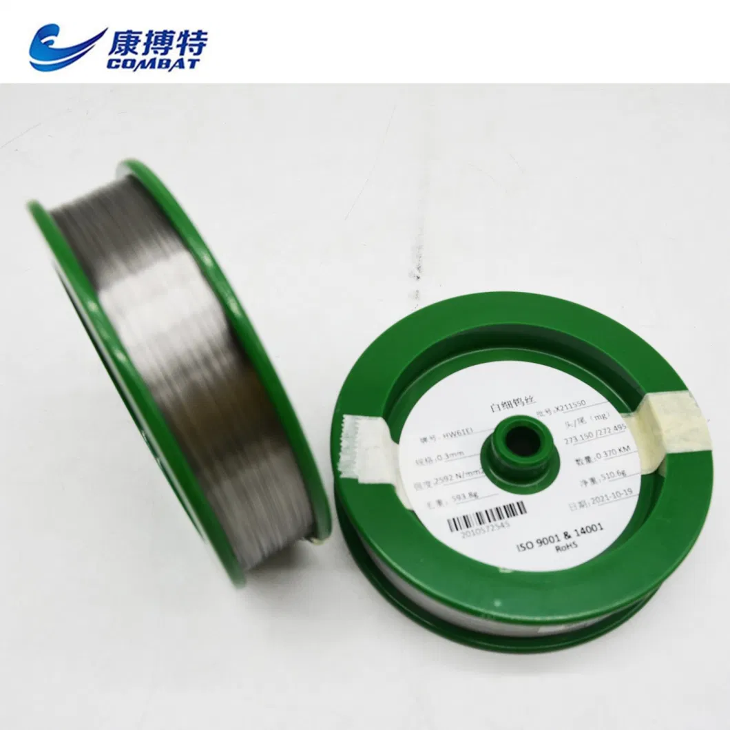 High Melting Point ASTM-F288 Wire Cutting 99.95% 19.2g/cm3 Pure Tungsten Wire