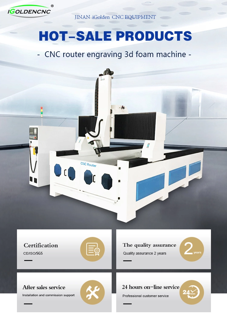 EPS Foam Cutter 1500*3000 CNC Mouling 4 Axis CNC Router Engraving Machines Rotary CNC Foam Cutter