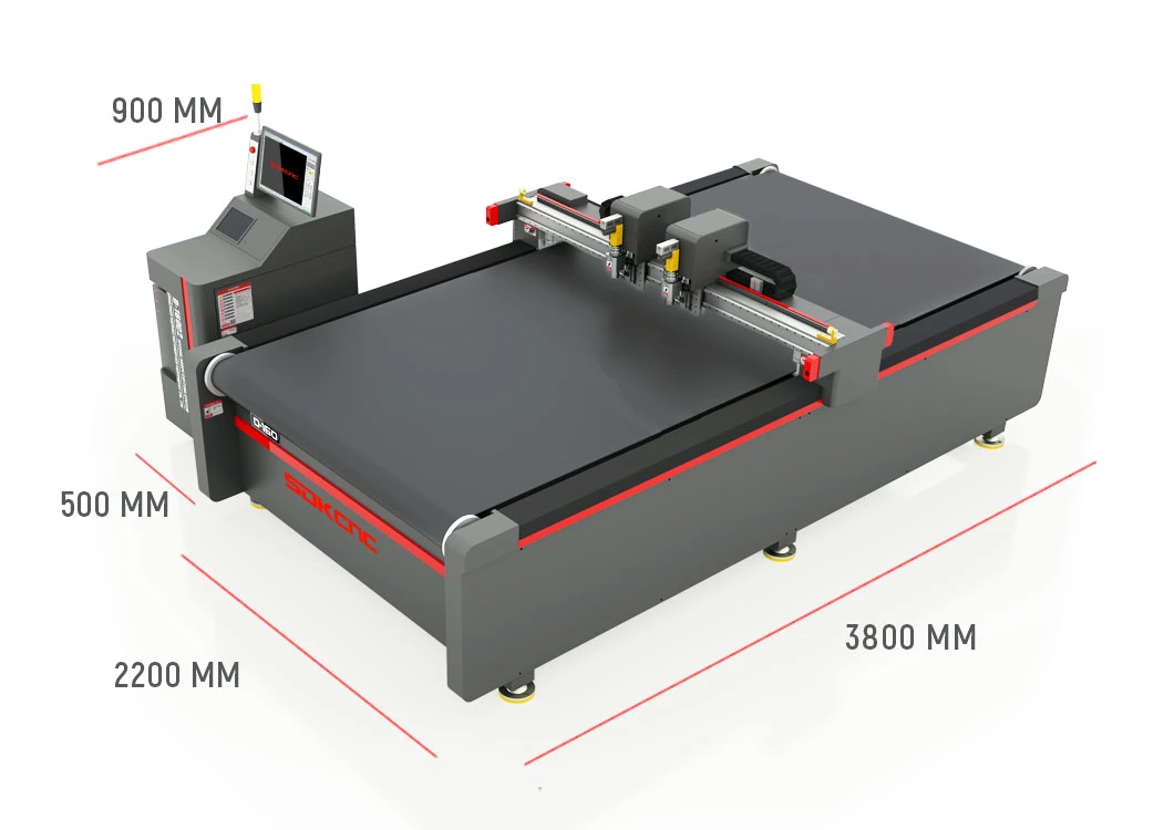 Digital Cutting Machine Dual Head for Leather Fabric