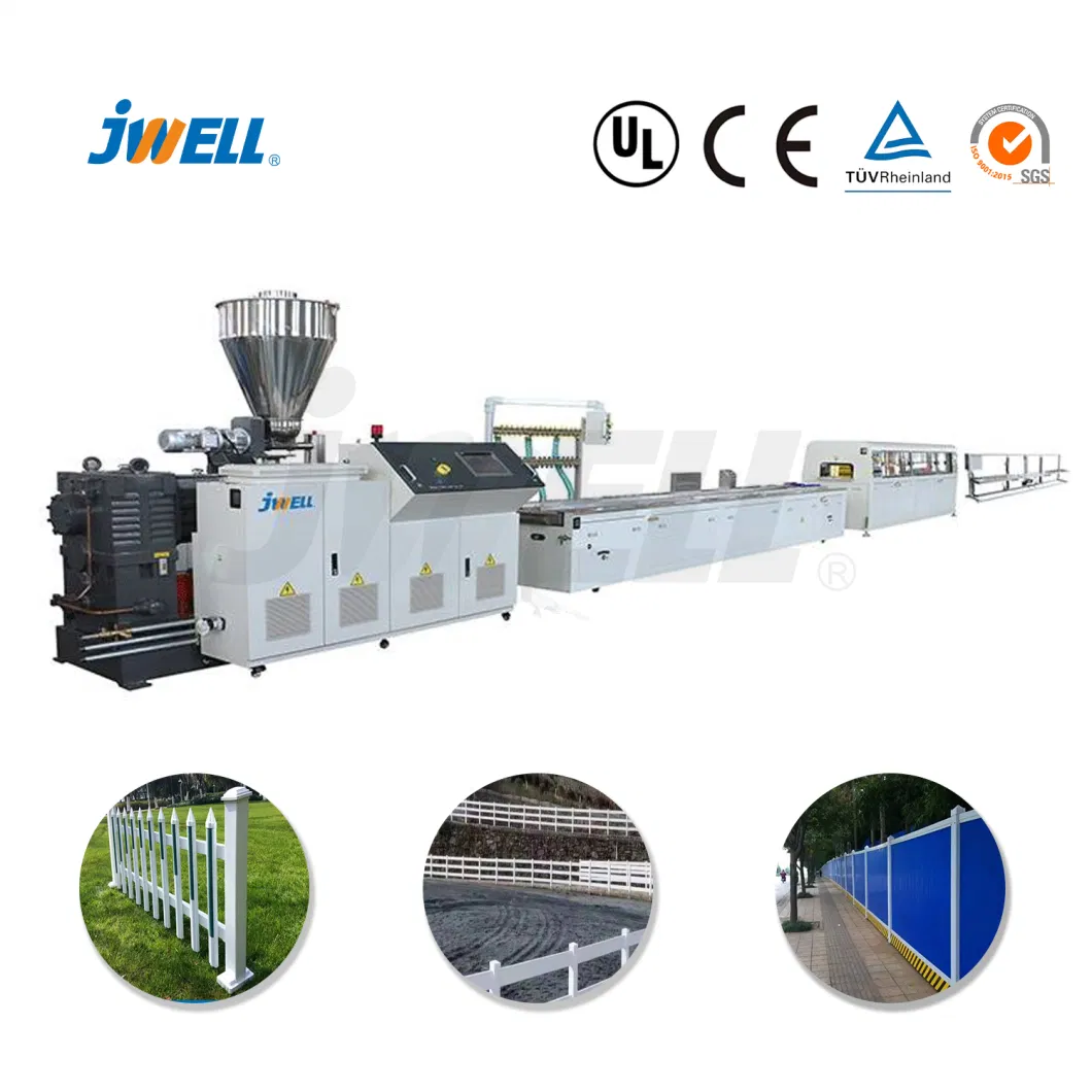 Jwell Wood-Plastic Composite Window/Fence/Pedal/Decking/Pipe/Sheet/Plate/Flooring/Edge Banding/PS Frame/Wall Panel/Door/Ceiling/PVC Strip Plastic Machine